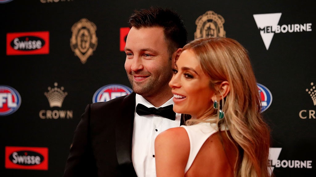 bartel181218.jpg Jimmy Bartel and wife Nadia at the 2018 Brownlow Medal - AFL,GWS Giants,Jimmy Bartel,Geelong Cats